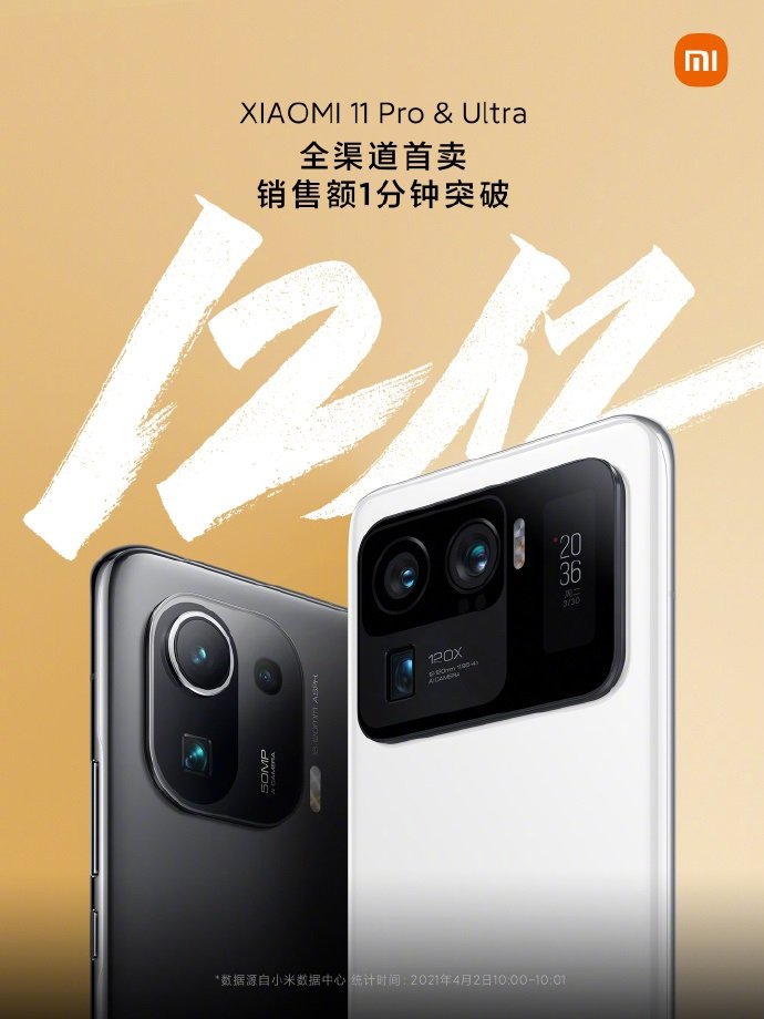 Venta de Xiaomi Mi 11 Ultra y Mi 11 Pro en China
