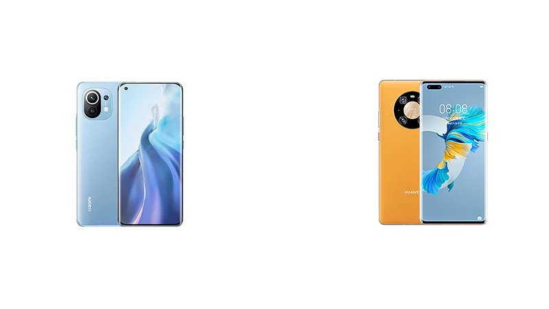 Xiaomi Mi 11 vs Huawei Mate 40 Pro: sammenligning av funksjoner