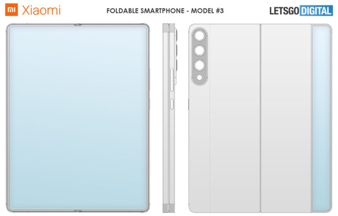 Xiaomi Large Screen Foldable Smartphone Design Patent 03
