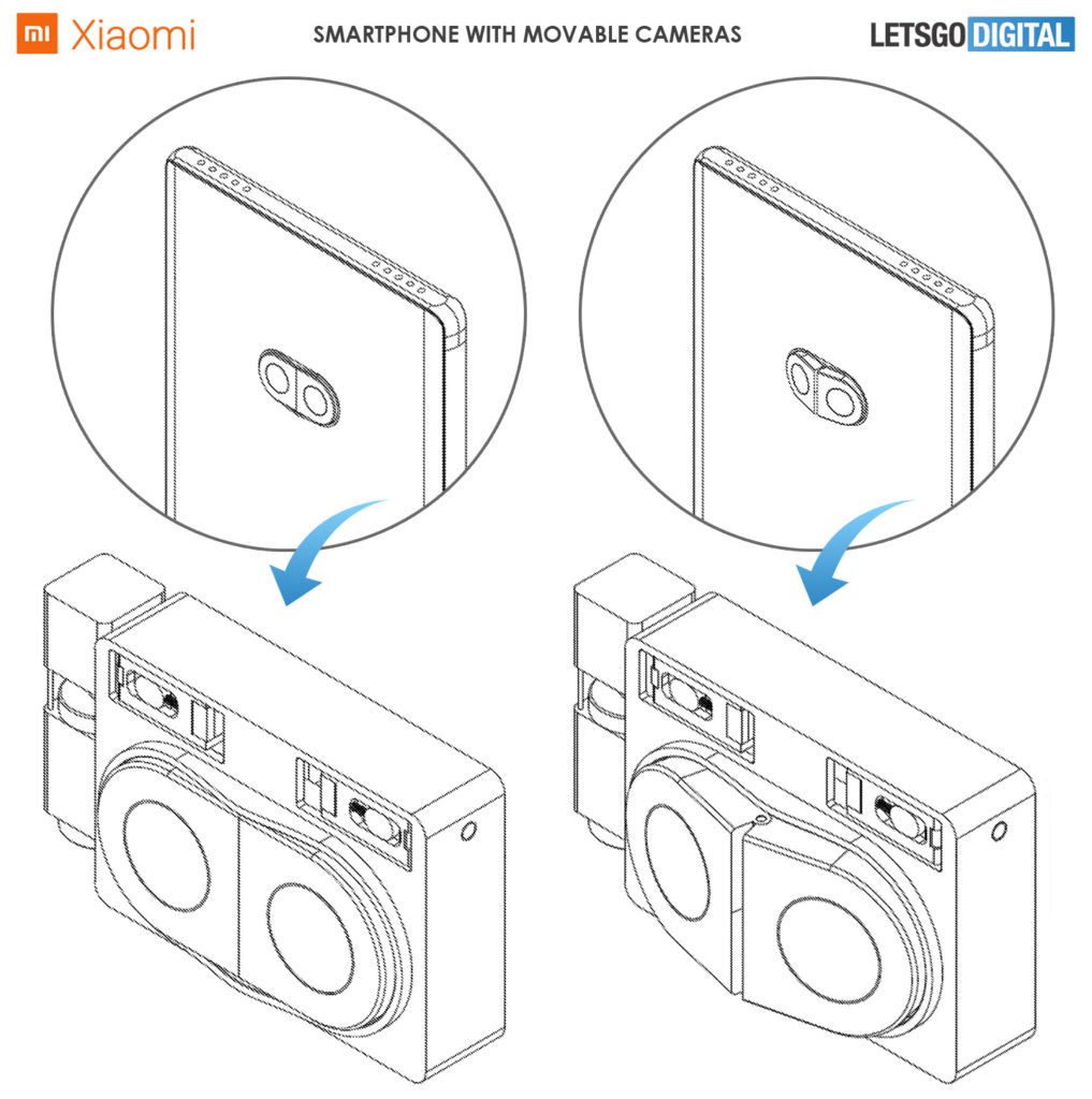 Xiaomi padevēja kameras patents