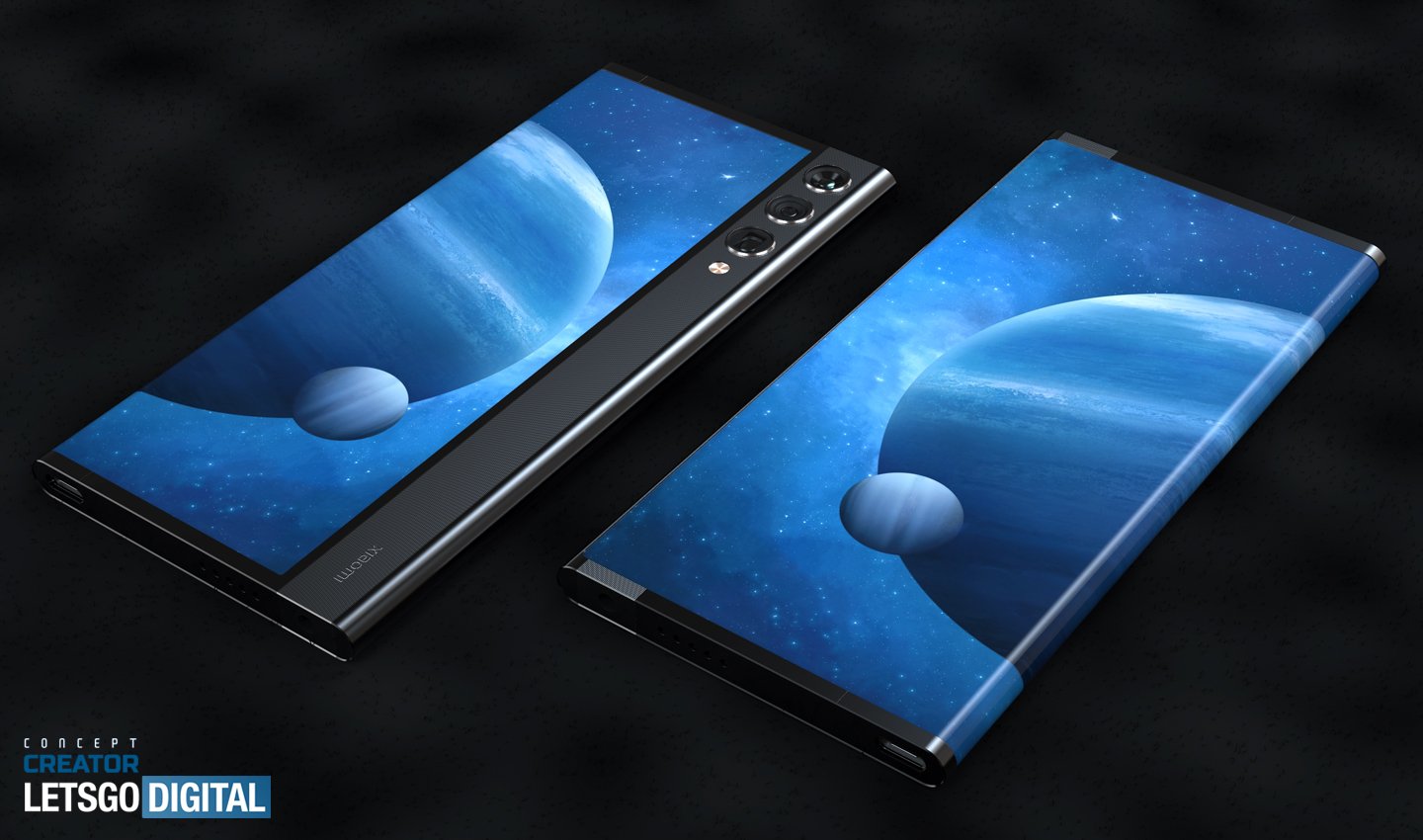 Xiaomi Rollable Smartphone Design Patent nga adunay Secondary Display 01