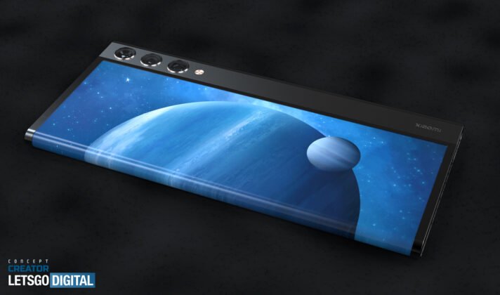 Xiaomi Rollable Smartphone Design patentea bigarren pantailarekin 03